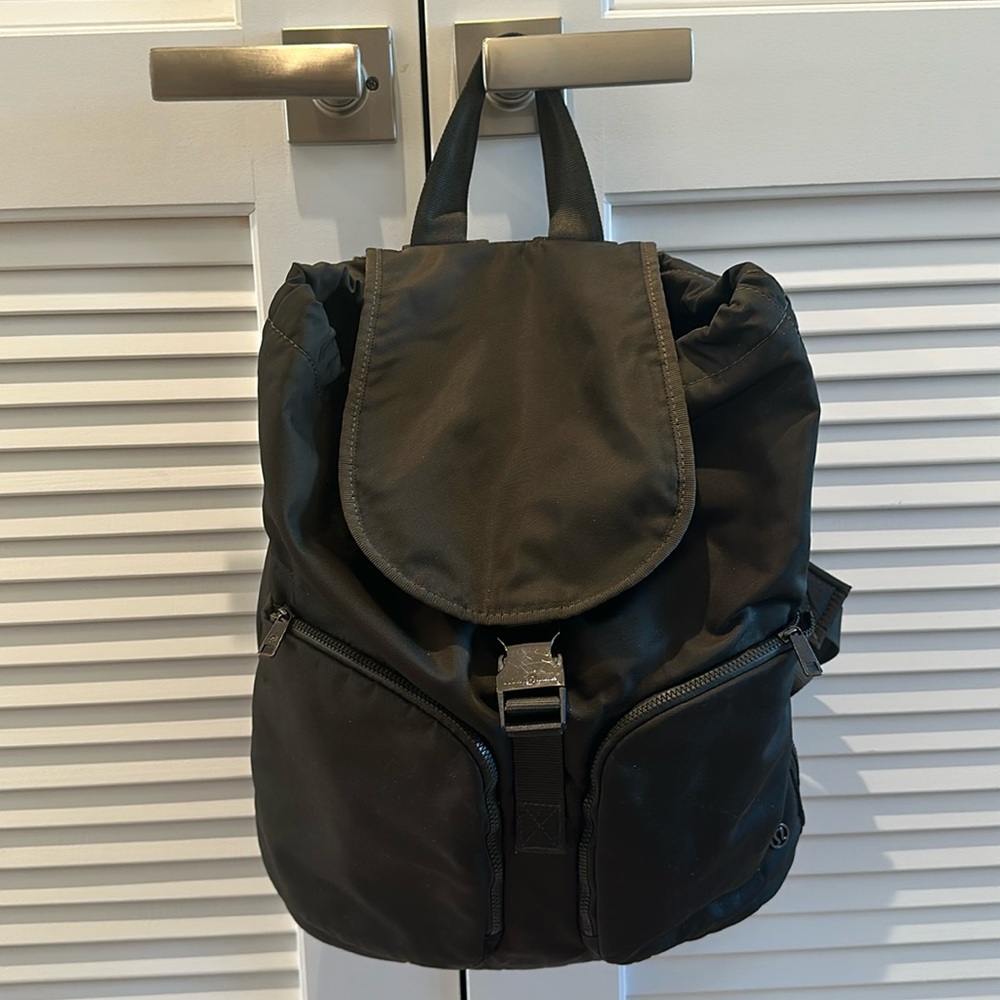 Lululemon Large Olive Green Backpack